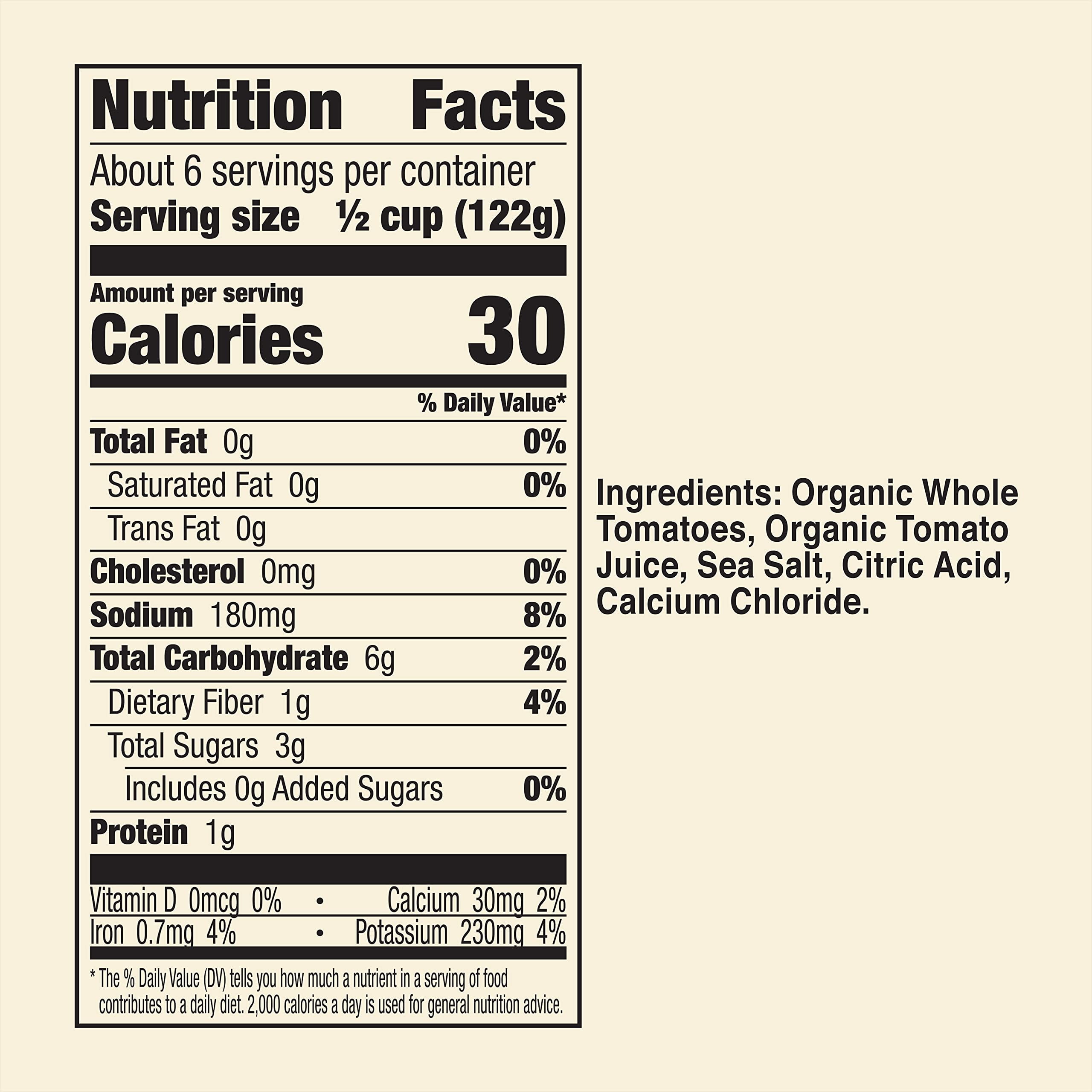 Pack of 12,  Muir Glen Organic Whole Peeled Canned Tomatoes, 28 oz