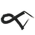 thumbnail image 6 of Black Cord for Landline Telephone 2m Coiled Cable with RJ9 4P4C Connectors for Landline Phones, 6 of 8