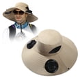 thumbnail image 1 of Wide Brim Solar Powered Fan Hat For Men USB Rechargeable Outdoor Fishing Cap With UPF 50+ Sun, 1 of 3