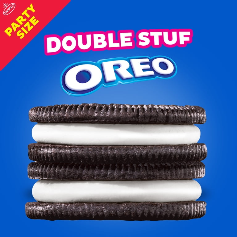 OREO, Double Stuf Chocolate Sandwich Cookies, Party Size, 24.95 oz
