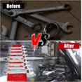 thumbnail image 4 of HUGFEGWE 2Pcs Wrench Organizer, 9-Slot Wrench Storage Rack, Plastic Spanner Tools Holders, Wall Mounted Spanner Wrench Storage Tools, Garage Wrenches Keeper for Wrench (Red) CJB91-49177, 4 of 7