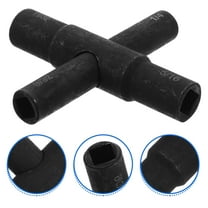 FRCOLOR  Utility Key Universal Radiator Adjustable Water Shut off Wrench Black