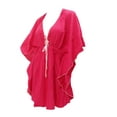 thumbnail image 5 of HAPPY BAY Women's Beachwear Summer Swim Beach Dress Cover ups for Swimwear Women Plus Size Wear Swimsuit Coverups Cover-up for Women 2X-3X Pink_AC363, 5 of 5