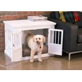 Zoovilla Triple Door Dog Crate, Medium, White with Removable Tray and