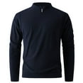 thumbnail image 2 of pstuiky mangas largas para hombre, Suéter de punto cálido de color sólido de moda informal para hombre, manga larga, top redondo top de hombre xxl, 2 of 6