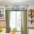 thumbnail image 3 of Yayeee Kitchen Valance Rod Pocket 54" x 18" Living Room Window Curtain, Night Deer, 3 of 6