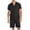 Black, variant on GrmtClth Men's Short Sets 2 Piece 2026 Breathable Collared Tops Vacation Button Down Clothing Fashion Textured Outfit Wine 3XL
