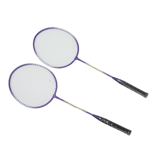 Juego De Raquetas De Bádminton, Raquetas De Bádminton Con Antideslizante Morado, Duraderas, Prácticas Y Ligeras Para Gimnasio Para Estudiantes