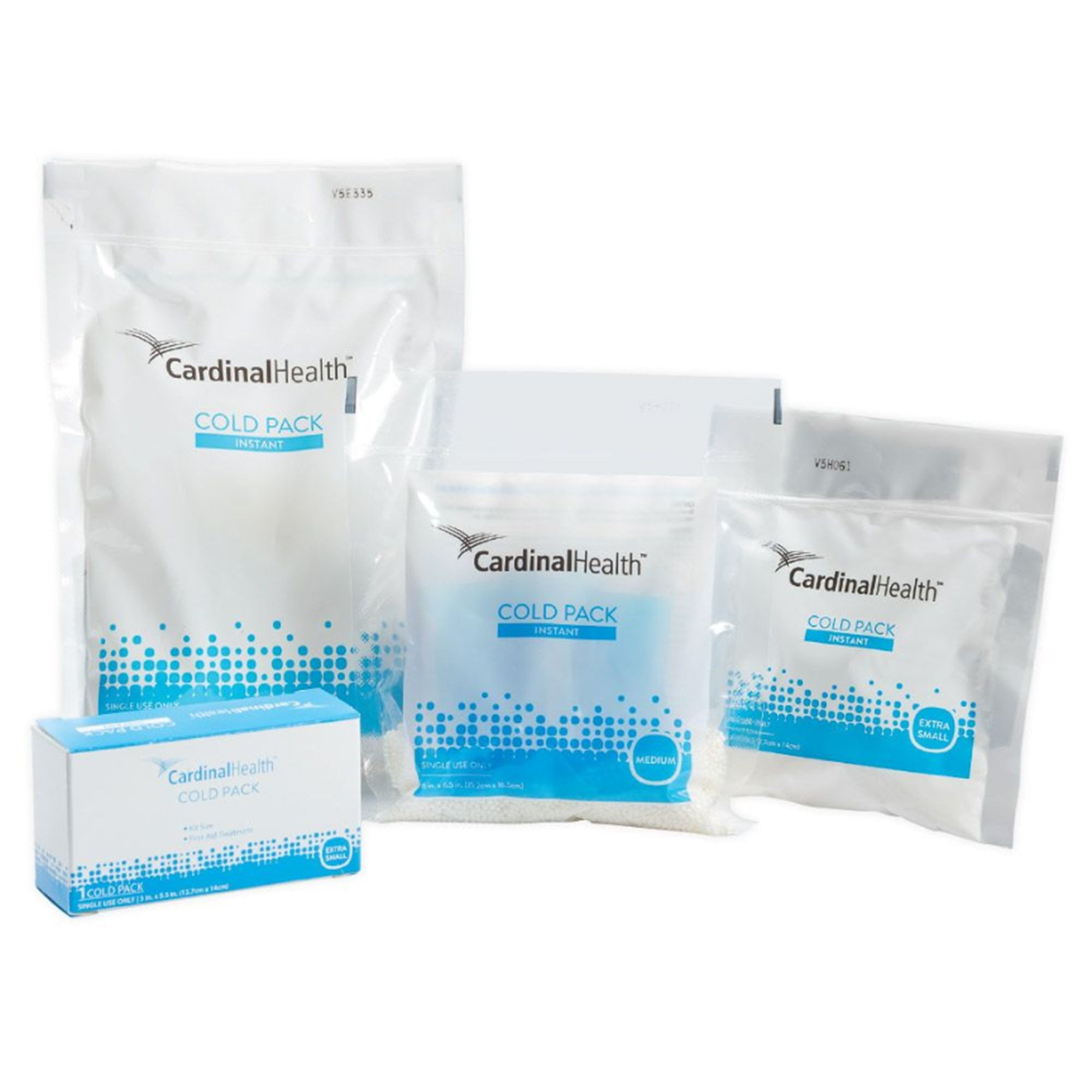 Cardinal Health Instant Cold Pack Pain Relief for Injuries, Disposable - 7 in x 6.5 in, 1 Count, 16 Packs, 16 Total