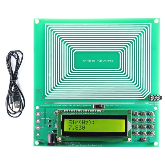 1 * Schumann wave generator 1 * USB cable-Green
