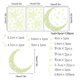 thumbnail image 1 of Calcomanías de pared autoadhesivas extraíbles 3d de estrellas que brillan en la oscuridad para techo, pegatinas de pared de Luna para habitación Diy, 1 of 3