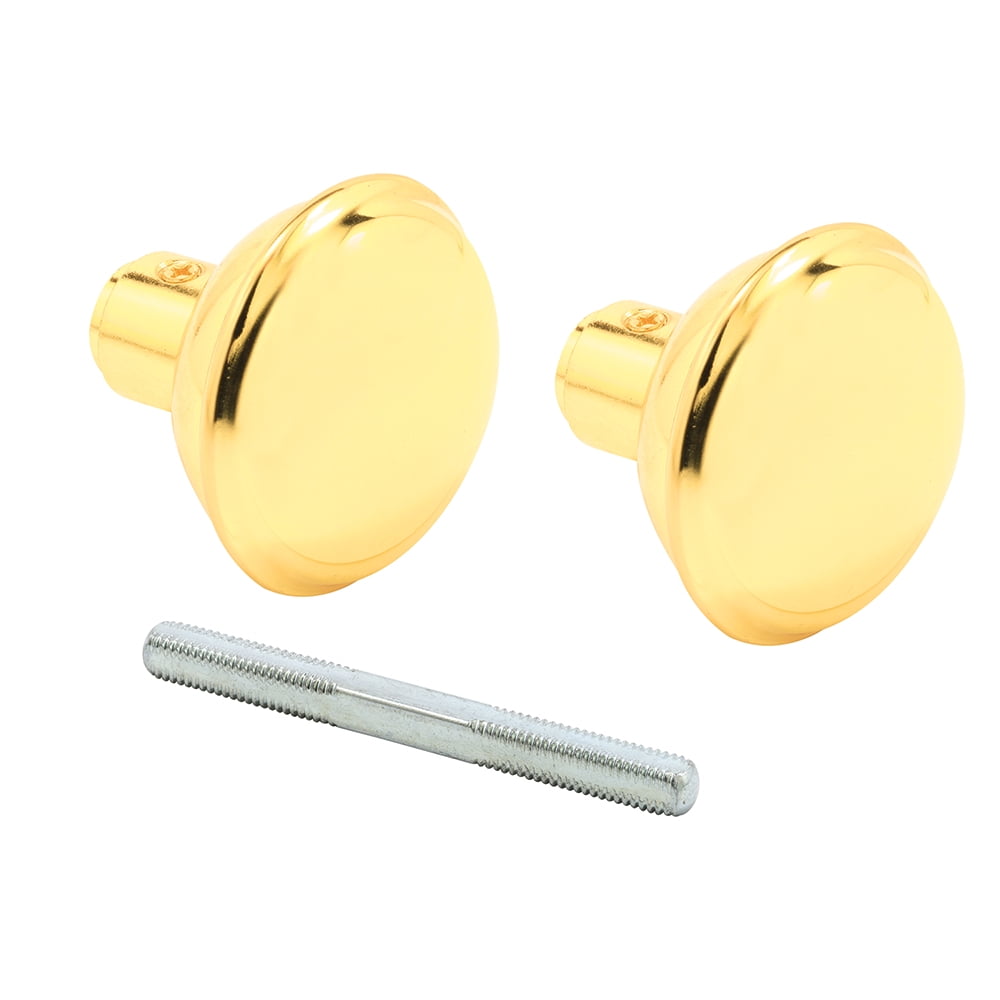 Solid Brass Vintage Style Door Knobs, 23/16 in. Outside Diameter, 2