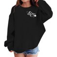 thumbnail image 5 of Otqutp Kids Oversized Sweatshirts with Heart Graphic Girls Long Sleeve Cotton Crewneck Sweatshirt Boys Cute Pullover Shirts, 5 of 6