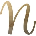 thumbnail image 1 of Unpainted Wood Letter (N), Unfinished 16'' tall Small Craft Letter, Paintable, 1 of 3