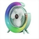 thumbnail image 2 of Ventilador Portátil USB Recargable, Ventilador LED 7 Colores, Ventilador Eléctrico Ajustable A 180°, Ventiladores Camping, Mini Ventilador Escritorio 3 Velocidades, Color Verde, 2 of 5