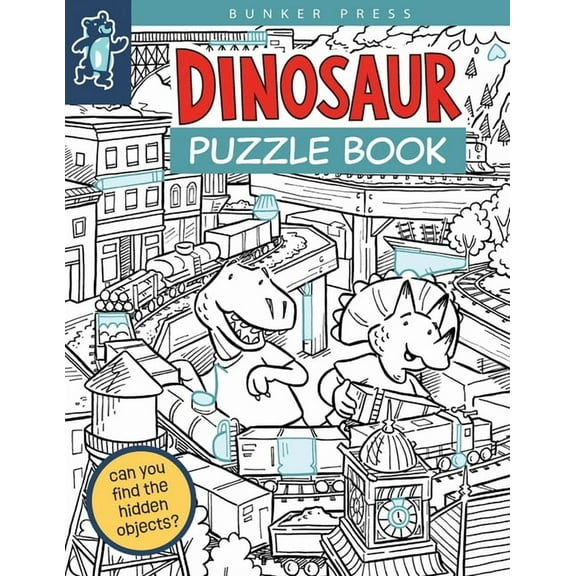 Bunker Press Dinosaur Puzzle Book, (Paperback)