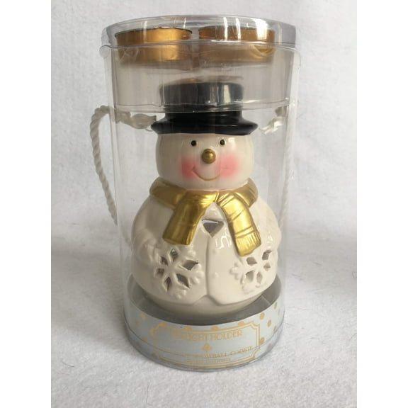 Christmas Snowman Tea Light Holder