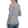 thumbnail image 5 of Aiyino Women's Long Sleeve Button Down Crew Neck Classic Sweater Knit Cardigan, 5 of 9