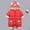 Red, variant on Baby Thick Winter Snowsuit with Cute Cartoon Print Hooded Waterproof Snow Wear Light Blue 0-3 Months