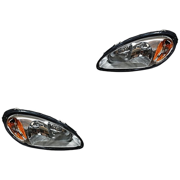 Par de Faros Pt Cruiser 2001 A 2005 Chrysler TYC .