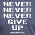 thumbnail image 3 of CafePress - NEVER_GIVE_UP_Wh T Shirt - Mens Tri-blend T-Shirt, 3 of 4