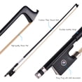 thumbnail image 4 of Labymos Carbon Fiber 4/4 Full Size Violin Fiddle Circle Style Bow Ebony Frog, 4 of 8