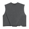 thumbnail image 6 of LIaqionyy Men's Sleeveless Shirts Crop Vest Top Crew Neck Comfortable Loose Running Pullover Tank Tops Clothes, 6 of 8