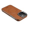 thumbnail image 4 of Decase Mag-Safe Leather iPhone 12 Pro Max Case,Business Anti-Scratch PU Leather Phone Case [Support Wireless Charging] Premium Magnetic Slim Cover Case for Apple iPhone 12 Pro Max,Brown, 4 of 7