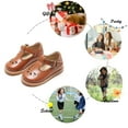 thumbnail image 4 of Toddler Girl Brown Mary Jane Dress Shoes Size 5 - Little Girl Oxford Shoes for Easter Flower Girl Party School Shoes, 4 of 6