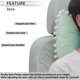 thumbnail image 2 of Almohada para Cabeza de Automóvil Ergonomica y Cómoda Almohada de Soporte para el Cuello de Espuma de Memoria Verde 2 Pcs, 2 of 7