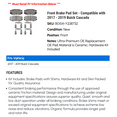 thumbnail image 2 of Front Brake Pad Set - Compatible with 2017 - 2019 Buick Cascada 2018, 2 of 2