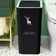 thumbnail image 4 of Papelera de plástico para baño con tapa sin contacto | Cubo de basura de apertura por presión para cocina y oficina | Contenedor de basura estrecho y delgado para espacios pequeños, 4 of 9