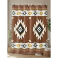 thumbnail image 4 of Shower Curtain Boho Style Geometric Shower Curtains for Bathroom, Waterproof Polyester Shower Curtain Set with Hooks, Standard Size 72" x 72" Abstract, 4 of 6