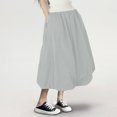 thumbnail image 2 of Fsqjgq Skirts for Women Jean Skirt Green Trendy Skirt ELegant Women Midi Skirt Mid Length Skirt High Waisted Bud Skirt With Pocket Holiday Party Half Skirts, 2 of 4