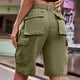 thumbnail image 4 of WILLBEST Pantalones Cortos Casuales de Verano para Mujer, de Cintura Media, de Mezclilla, Ropa de Trabajo, Pantalones Cortos de Moda Extra Grande, 4 of 7