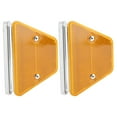thumbnail image 2 of Kit de señal reflectante de seguridad vial con soportes dobles trapezoidales amarillos y blancos para orientación de tráfico, 2 of 8