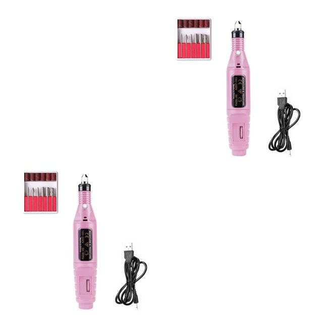Vogacara Taladro eléctrico profesional para manicura, Kit de brocas para uñas, removedor de esmalte de Gel para pedicura, herramienta Type4 NO4