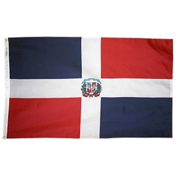 Annin Flagmakers 192259 3 ft. x 5 ft. Nyl-Glo Dominican Republic Government Seal Flag