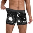 thumbnail image 2 of Kdxio Men's Boxer Briefs with Crescent and Stars Print - Comfortable and Breathable Underwear for Everyday Wear, 2 of 7