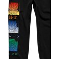 Dragon Ball Bioworld Dragonball Z Gradient Tripanel Kanji Men's Black