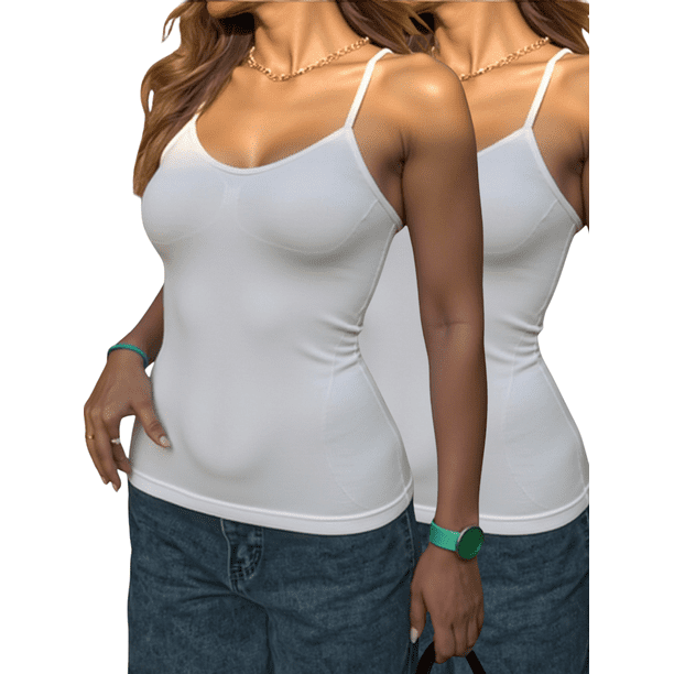 Set De Dos Blusas Mujer Tirantes Casual Blusa Crop Top Dama UNITALLA