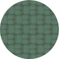 thumbnail image 1 of Ahgly Company Machine Washable Indoor Round Transitional Green Area Rugs, 7' Round, 1 of 7