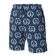 thumbnail image 4 of Balery Navy Nautical Traje de Baño Estilo Hawaiano para Hombre, Shorts de Secado Rápido con Bolsillos-Small, 4 of 6