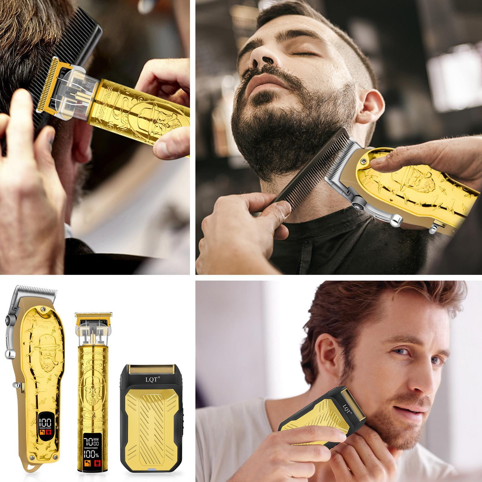 LQT Men's Hair Trimmer Set, Electric Hair Clippers, Body Hair Trimmer, Men's Grooming Product