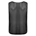 thumbnail image 4 of Zaldita Mens Pennies Sports Scrimmage Training Vest Football Soccer Jersey Mesh Tank Tops Team Black XL, 4 of 7