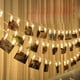 thumbnail image 3 of Xihbxyly Cadena de Luces Led de 1,5 M, Luz Blanca Cálida, Diseño de Clip para Fotos, Funciona con Pilas, Decoración para Interiores, Bodas, Fiestas, Fácil de Instalar, 10 Bombillas Led, 2 Pilas Aa No, 3 of 6