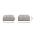 thumbnail image 4 of Pemberly Row 36" Modular Modern Cocktail Ottoman Pebble Gray Corduroy, 4 of 10