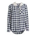 thumbnail image 5 of Time and Tru Women's Button Down Hooded Flannel Shirt, Sizes XS-XXXL, 5 of 5