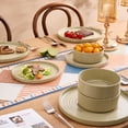 thumbnail image 3 of Famiware Galaxy Stoneware Dinnerware Sets, 12-Piece Dish Set, Honey, 3 of 3
