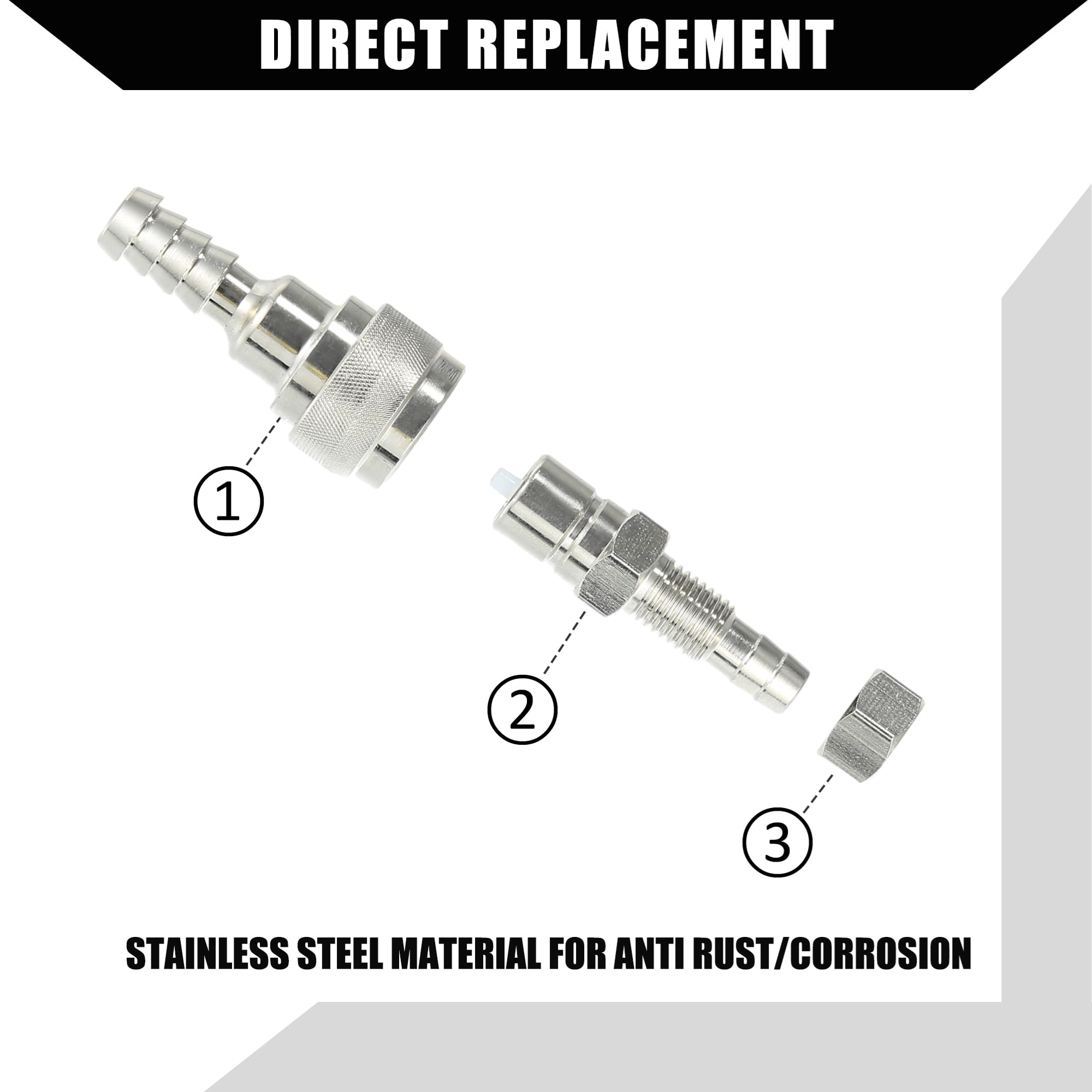 Unique Bargains 5/16" Boat Fuel Connector for Tohatsu for Nissan Outboard 5-90HP Engine